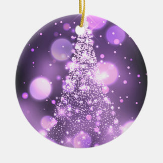 Gnistrande Bokeh Glad julgran Julgransprydnad Keramik