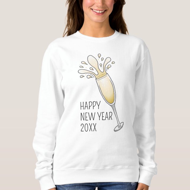 Gnistrande Champagne T Shirt (Framsida)
