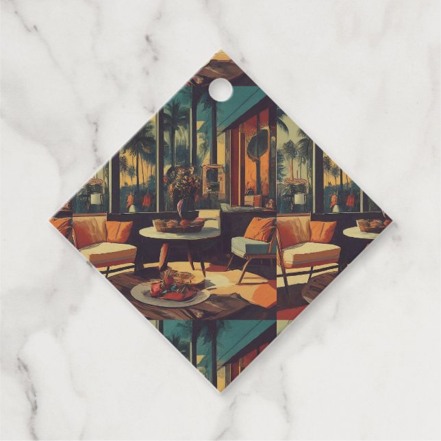 Gnistrande diamant gåvor etiketter (Framsida)