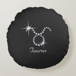 Gnistrande Diamon Oxen  Rund Kudde