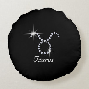 Gnistrande Diamon Taurus Rund Kudde