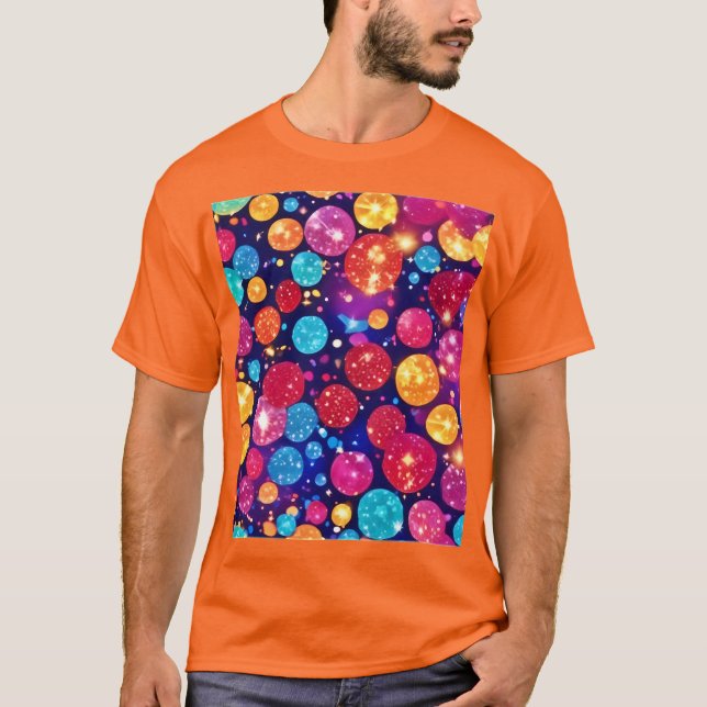 Gnistrande färgsymfoni t shirt (Framsida)