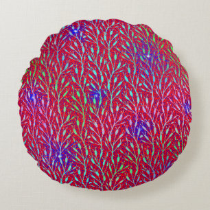 Gnistrande fyrverkeri-festmönster rund kudde
