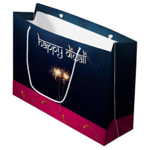 Gnistrande Glad Diwali - Stor Presentpåse