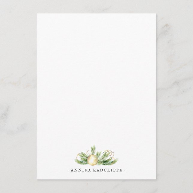 Gnistrande glädje | Elegant personlig brevpapper Tilläggskort (Framsida)