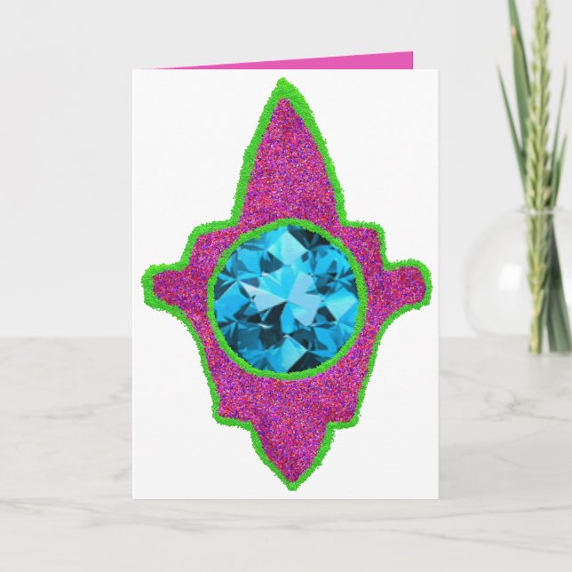 Gnistrande hamsa Eid Helgkort (Framsida)