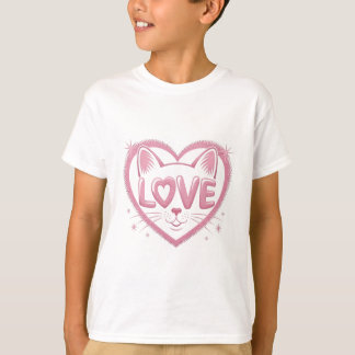 Gnistrande kattkärlek t shirt