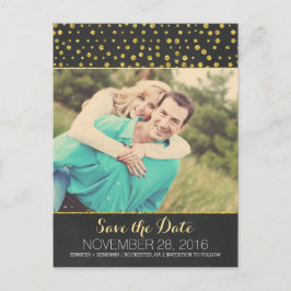 gnistrande konfetti svart tavla foto spara datumet meddelande vykort