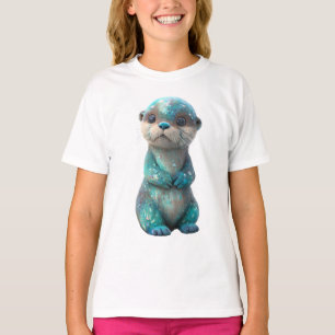Gnistrande Kosmisk Galax Utter Barn T Shirt