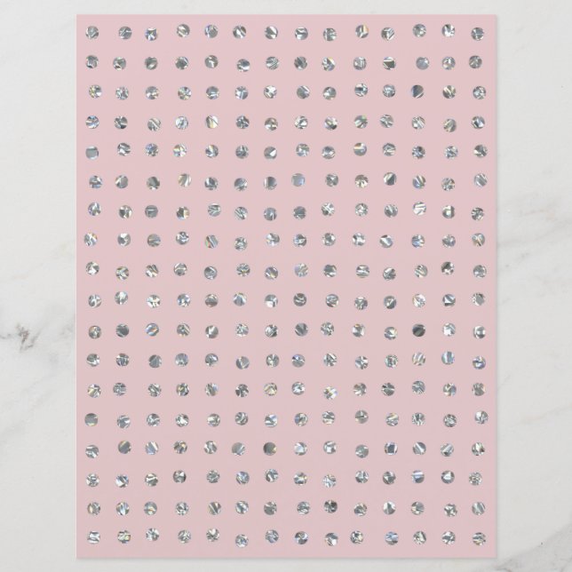 Gnistrande kristallglitterprickar Scrapbookpapper (Framsida)