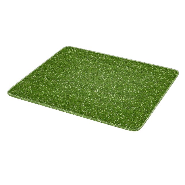 Gnistrande limegrön och silverglitter (Hörn)