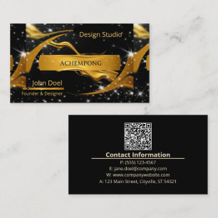 Gnistrande natt himmel – High-End professionell gu Visitkort