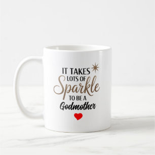 ✨ Gnistrande present med citat till gudmor Kaffemugg