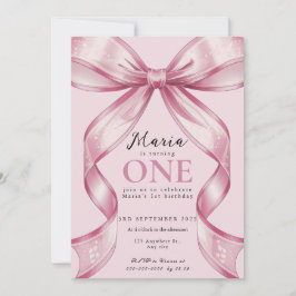 Gnistrande Rosa Coquette-slöja 1:a Inbjudningar