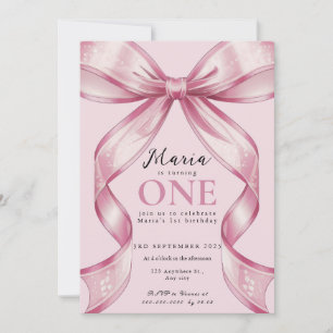 Gnistrande Rosa Coquette-slöja 1:a Inbjudningar