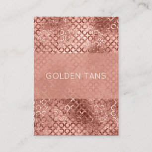 Gnistrande Rosa Guld Cirklar Rosa Lyx Gnista Visitkort