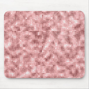 Gnistrande Rosa Guld Rosa Lyx Gnistra Tjejig Musmatta