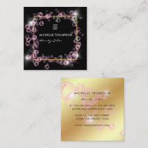 Gnistrande rosa och guld såpbubbel skönhetssalong