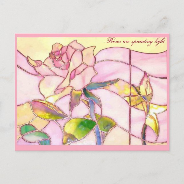 Gnistrande Rose Jubileum POSTKORT Vykort (Framsida)