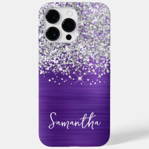 Gnistrande Silver Glitter Amethyst Glam Namn
