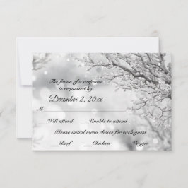 Gnistrande snö och is Vinter RSVP + Meny