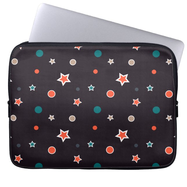 Gnistrande stjärnor laptop fodral (Framsidan)