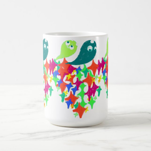 Gnistrande Yeti-monster Kaffemugg (Center)