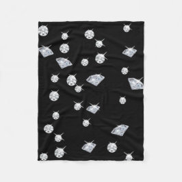 Gnistrans diamanter fleecefilt