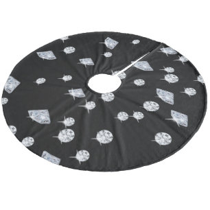 Gnistrans diamanter julgransmatta fleece