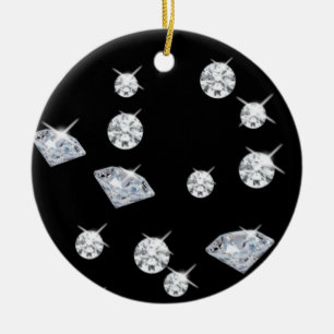 Gnistrans diamanter julgransprydnad keramik