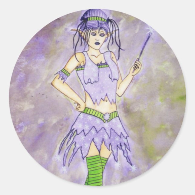 Gnistrans fästmärke runt klistermärke (Framsida)