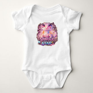 GNISTRAR SOM EN STJÄRNA - Gecko baby body med kort T Shirt