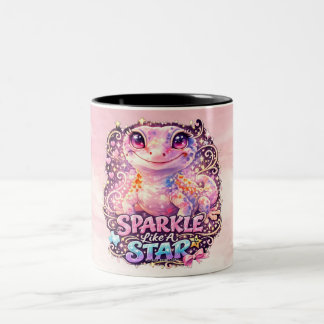 GNISTRAR SOM EN STJÄRNA - Gecko tvåtone-mugg Två-Tonad Mugg