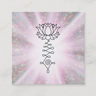 *~*gnistrastrålar som läker Reiki Fyrkantigt Visitkort