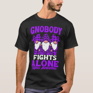 Gno slåss mot Ensamen Lupus Ribbon Gnome Lupus Awa T Shirt