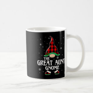 Gnom Fastermosta Buffalo-rutig familjegrupp jul Kaffemugg