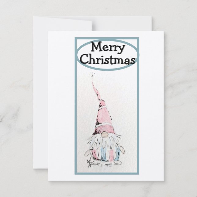 Gnom för Helgdag Julkort (Framsida)
