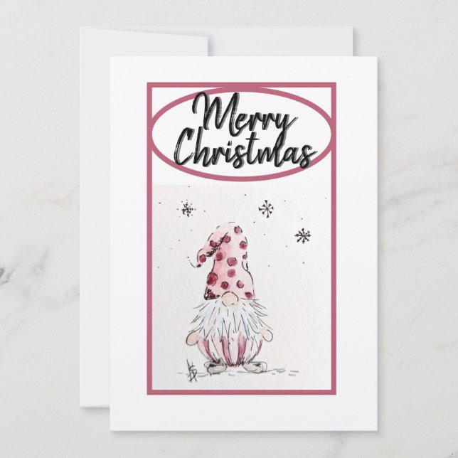 Gnom för Helgdag Julkort (Framsida)