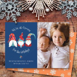 Gnom för Helgdagar Fototypgrafi - Roligt - Elf Blu Julkort