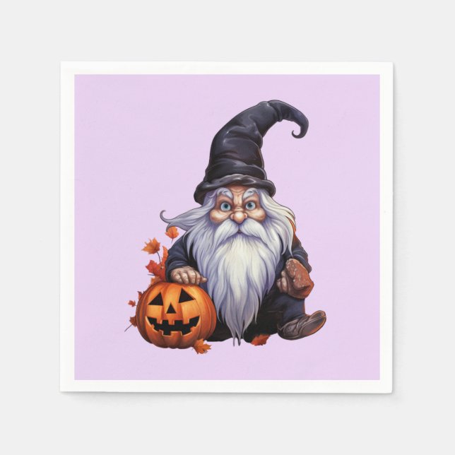 Gnom gnome Halloween Pappersservett (Framsidan)