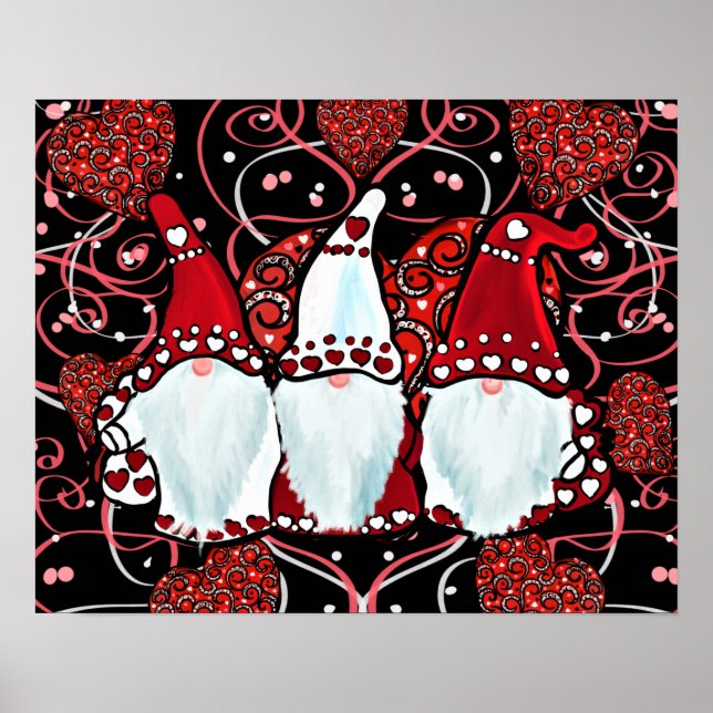 GNOMAR PÅ VALENTINSDAGEN   POSTER (Framsidan)