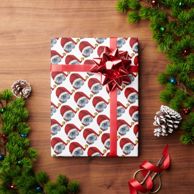 GNOME 4 CHOWLIDAYS blå chow  presentpapper (Julgåva)