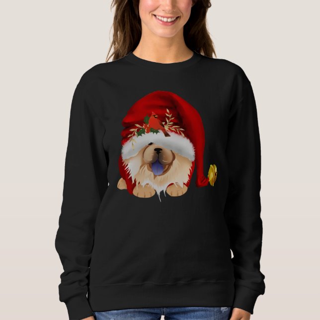 GNOME 4 CHOWLIDAYS - Röd Chow sweatshirt T Shirt (Framsida)