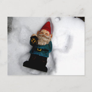 Gnome Angel Vykort