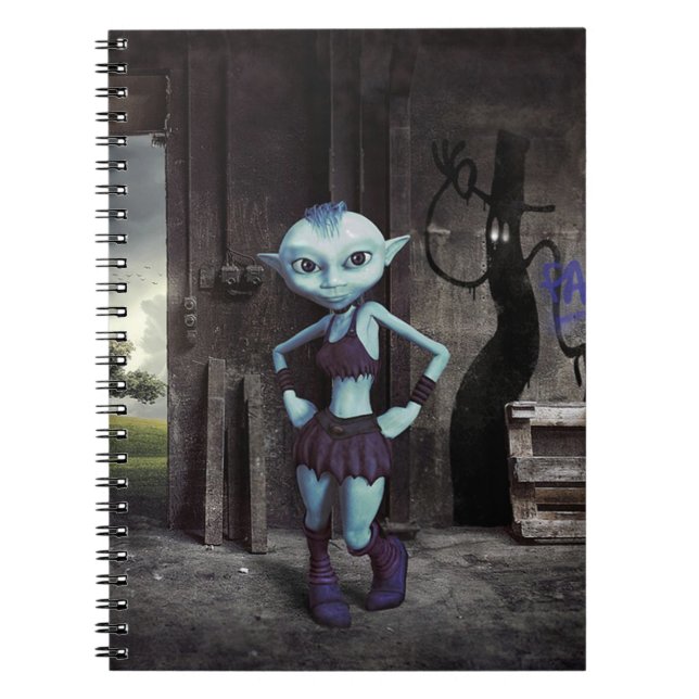 Gnome Anteckningsbok Med Spiral (Framsidan)