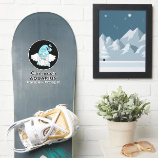 Gnome Aquarius Astrology Sign Angel 8’ Vinyl Klistermärken