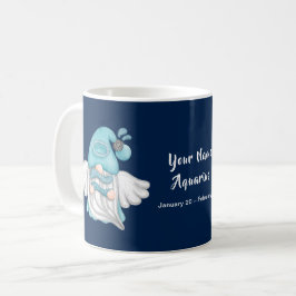 Gnome Aquarius Astrology signera ditt namn Kaffemugg