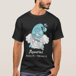 Gnome Aquarius Zodiac Astrology Sign Angel Unisex T Shirt