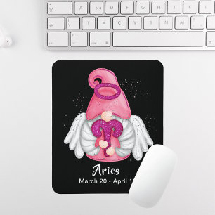 Gnome Aries Astrology Sign Angel Mouse Pad Musmatta