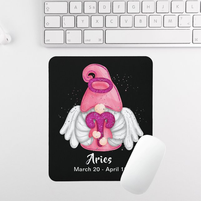 Gnome Aries Astrology Sign Angel Mouse Pad Musmatta (Gnome Aries Astrology Sign Angel Mouse Pad)